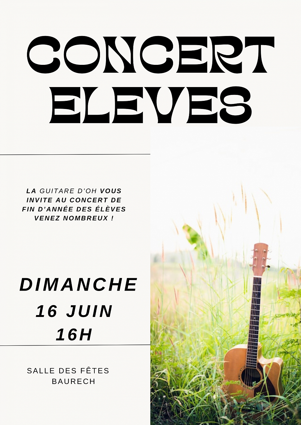 concert élèves